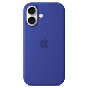 Official Apple Silicone Magsafe Rear Case Cover for iPhone 16 - Ultramarine