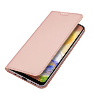 DUX DUCIS Skin Pro Faux Leather Wallet Flip Case for Samsung Galaxy A04 - Rose Gold