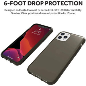 Griffin Survivor Clear Tough Slim Rear Case for Apple iPhone 11 Pro - Black