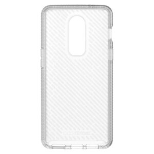 Tech21 Evo Shell Slim Tough Flexi Rear Case Cover for OnePlus 6, Transparent Clear