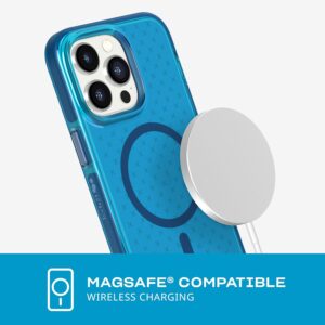 Tech21 EvoCheck Tough MagSafe Rear Case Cover for Apple iPhone 14 Pro Max - Classic Blue
