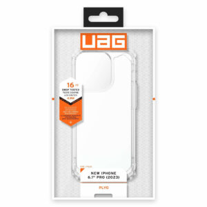Urban Armor Gear (UAG) Plyo Tough Case Cover for Apple iPhone 15 Pro- Ice