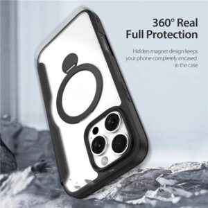 DUX DUCIS Skin X Pro MagSafe Standing Flip Wallet Case for Apple iPhone 16 Pro Max - Black