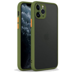 Armoured™ Camera Shield Lite Case Cover for iPhone 14 Pro Max - Green / Orange