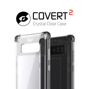 Ghostek Covert 2 Clear Protective Case Cover for Samsung Galaxy Note 8 - Black