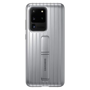 Official Samsung Protective Standing Cover for Galaxy S20 Ultra - Silver
