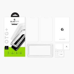 Glastify OTG+ 2-Pack Tempered Glass Screen Protector for Apple iPhone 13 Pro Max