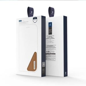 DUX DUCIS Real Leather Flip RFID Wallet Case for Samsung Galaxy S25 Ultra - Brown