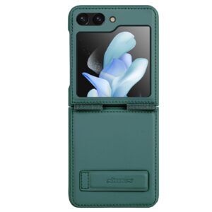Nillkin Qin Leather Book Case Cover for Samsung Galaxy Z Flip5 5G - Dark Green