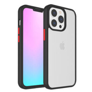 Armoured™ Shield Tough Case for Apple iPhone 13 Pro Max - Black (red buttons)