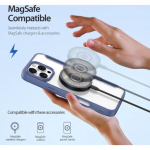 DUX DUCIS Skin X Pro MagSafe Flip Wallet Case for Apple iPhone 16 Pro Max - Blue