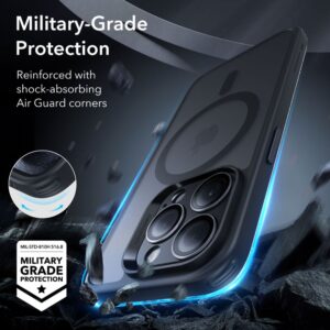 ESR Magsafe Case w/ Screen & Lens Protection for Apple iPhone 15 Pro - Frosted Black