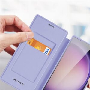 DUX DUCIS Skin X Pro Tough Rugged Flip Wallet Case for Samsung Galaxy S24 Ultra - Purple