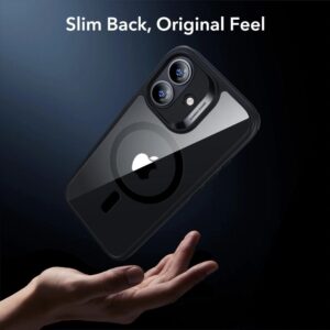 ESR Classic Hybrid Magsafe Tough Rear Case & Tempered Glass Screen Protector for Apple iPhone 17 - Clear/Black