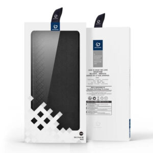 DUX DUCIS Venice Leather Patterned Case Cover for Samsung Galaxy Z Fold SE / W25 - Black