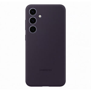 Official Genuine Samsung Silicone Rear Case Cover for Samsung Galaxy S24+ Plus - Dark Violet