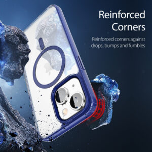 DUX DUCIS Clin2 Clear Tough with MagSafe Case for Apple iPhone 14 & 13 - Blue