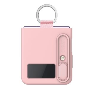 Nillkin CamShield Liquid Silicone Case for Samsung Galaxy Z Flip4 5G - Light Peach