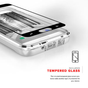 Zizo ION Series Hybrid Tough Case for Samsung Galaxy J7 2018 - Silver / Clear