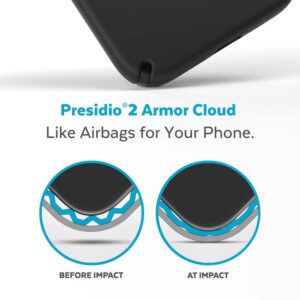 Speck® Presidio2 Pro + MagSafe Tough Case for iPhone 14 Plus - Black / White