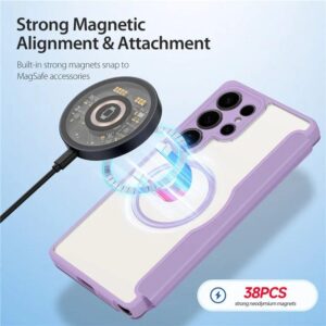 DUX DUCIS Skin X Pro Magnetic Flip Wallet Case for Samsung Galaxy S25 Ultra - Purple