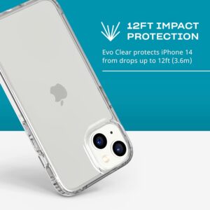 Tech21 EvoClear Tough Rear Case Cover for Apple iPhone 14 - Clear