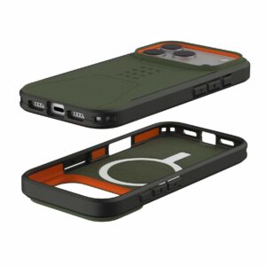 Urban Armor Gear (UAG) Civilian MagSafe Tough Case for Apple iPhone 17 Pro - Olive/Orange