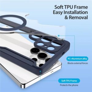 DUX DUCIS Skin X Pro Magnetic Flip Wallet Case for Samsung Galaxy S25 Ultra - Blue