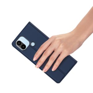 DUX DUCIS Skin Pro Faux Leather Wallet Flip Case for Xiaomi Redmi A1+ (Plus) - Blue