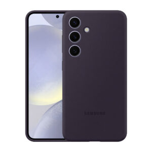 Official Genuine Samsung Silicone Rear Case Cover for Samsung Galaxy S24 - Dark Violet