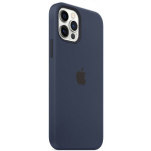 Official Apple Silicone Case Rear Cover with MagSafe for iPhone 12 Pro Max - Deep Navy
