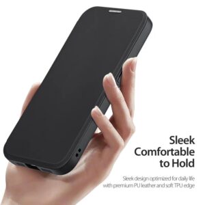 DUX DUCIS Skin X Pro Magnetic Flip Wallet Case for Apple iPhone 16e - Black