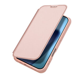 DUX DUCIS Skin Pro Faux Leather Wallet Flip Case for Apple iPhone 17 - Rose Gold