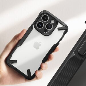 Ringke Fusion X Tough Rear Case Cover for Apple iPhone 15 Pro Max- Black / Clear