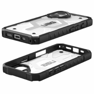 Urban Armor Gear (UAG) Pathfinder MagSafe Tough Case Cover for Apple iPhone 16 - Clear/ Black