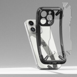 Ringke Fusion X Tough Rear Case Cover for Apple iPhone 15 Pro Max- Black / Clear