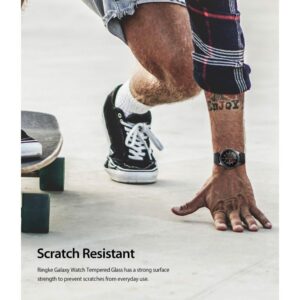 Ringke ID Glass Tempered Screen Protector for Samsung Galaxy Watch 46mm, 4 Pack