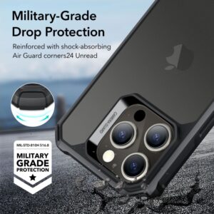 ESR Air Armor Protective Tough Case Cover for Apple iPhone 15 Pro Max - Frosted Black