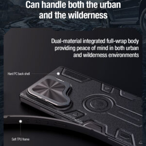 Nillkin CamShield Armor Prop Lens Protector Case for Samsung Galaxy S24 Ultra - Black