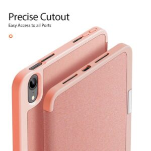 DUX DUCIS Domo Smart Case Cover for Apple iPad Mini (6th Gen. 2021) - Pink