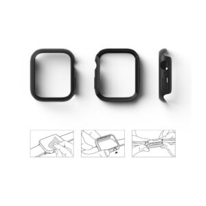 Ringke Slim Case Cover 2-pack for Apple Watch 7 (41mm) - Clear & Matte Black