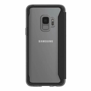 Griffin Survivor Clear Wallet Tough Case for Samsung Galaxy S9+ Plus - Black / Clear