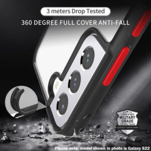 Armoured™ Shield Tough Case for Samsung Galaxy A53 5G - Black (red buttons)