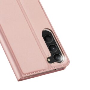 DUX DUCIS Skin Pro Faux Leather Wallet Flip Case for Samsung Galaxy S23+ (Plus) - Rose Gold