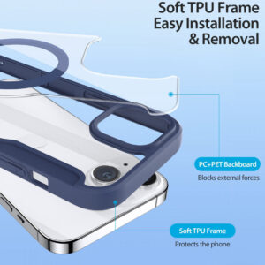 DUX DUCIS Skin X Pro MagSafe Flip Wallet Case for Apple iPhone 15 - Blue