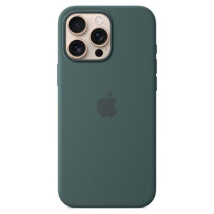 Official Apple Silicone Magsafe Rear Case Cover for iPhone 16 Pro Max - Lake Green