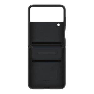 Official Samsung Flap Leather Cover for Galaxy Z Flip4 5G - Black