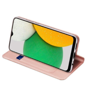 DUX DUCIS Skin Pro Faux Leather Wallet Flip Case for Samsung Galaxy A03 Core - Rose Gold