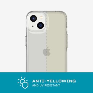 Tech21 EvoClear Tough Rear Case Cover for Apple iPhone 14 - Clear